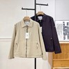 Hazzys新款时尚宽松简约休闲纯色立领拉链夹克外套 商品缩略图3