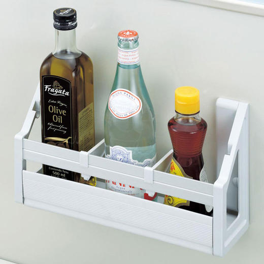 日本进口珐琅橱柜抽屉专用磁吸配件免打孔置物架挂钩隐藏式磁架 商品图2