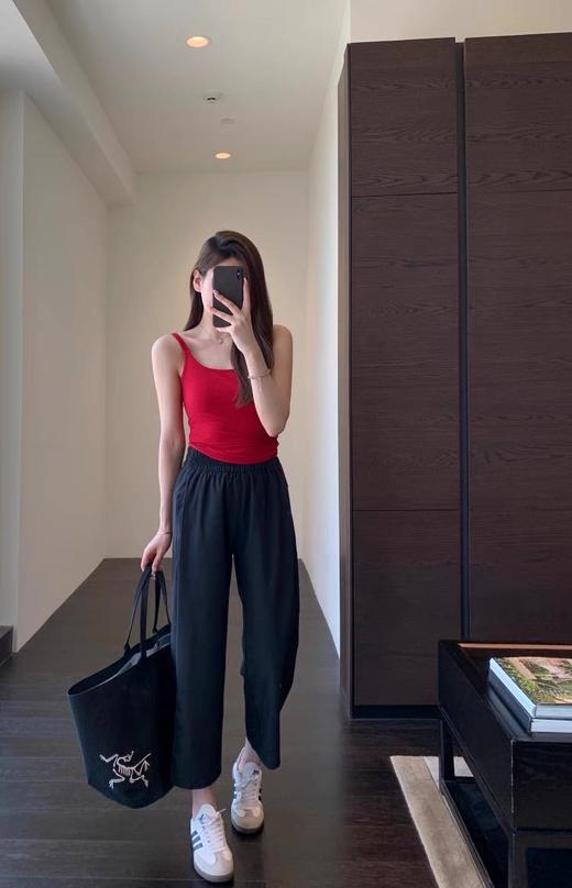 直发【2276】lu家柜上款轻薄透气高腰九分直筒休闲裤 商品图2