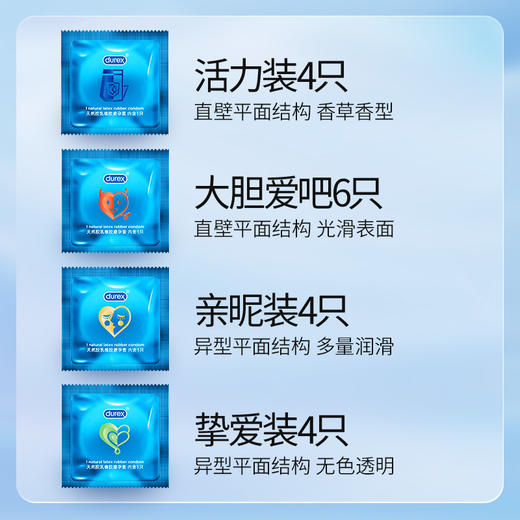 durex套薄持久安全套套激爽四合一18只装 商品图1