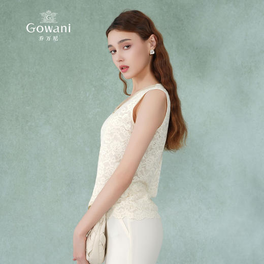 乔万尼背心女夏外穿新款蕾丝设计EM2C700 商品图2