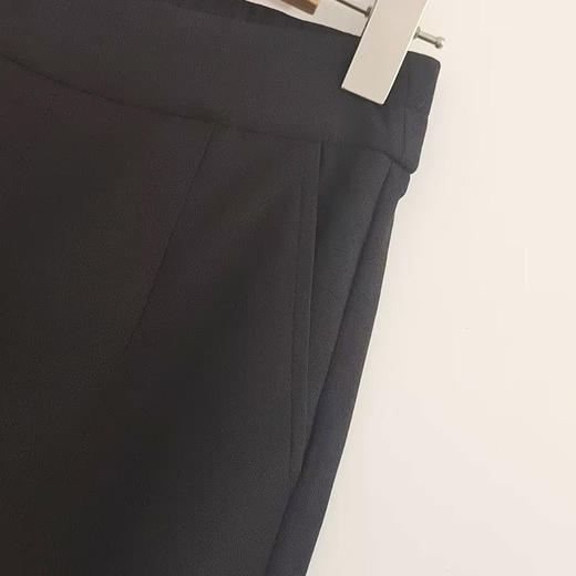 VIVIAN LIU D2527501春女装新款时尚斜插兜松紧腰针织小西裤 商品图2