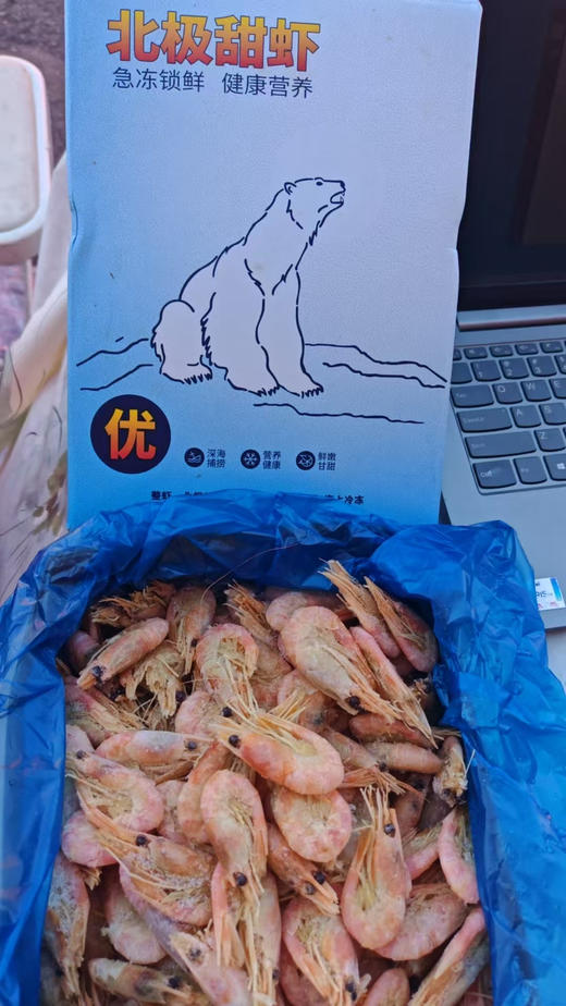 周五送万柳地区，特惠，仅此一批，北极甜虾，野生虾，鲜甜可口！2.5斤/盒 商品图1