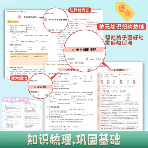 2025春小学语文数学英语科学课时+单元+期末同步特训 二三四五六年级下册人教版教科版同步练习册单元期中期末 商品图3