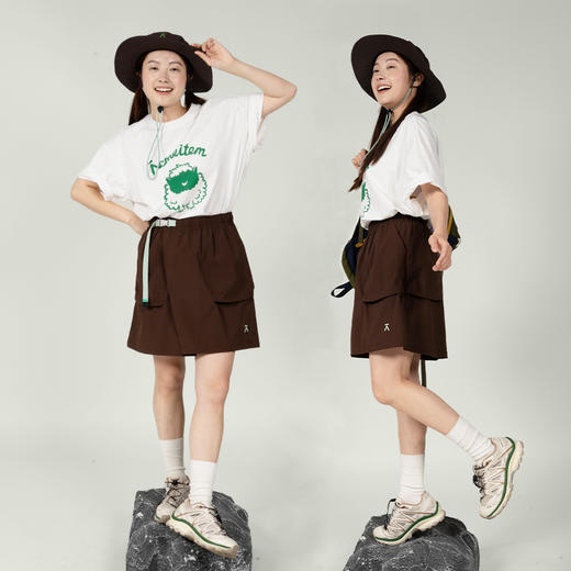 【出游季特惠】ACMEITEM爱棵米户外工装短裙可调节含内衬合体休闲裙子女士GAG2361009C 商品图2