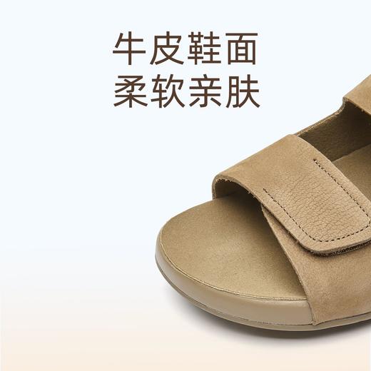 信诺妈妈凉鞋真皮外穿平底沙滩鞋2025新款夏季复古软底勃肯拖鞋女X5L009-78 商品图1