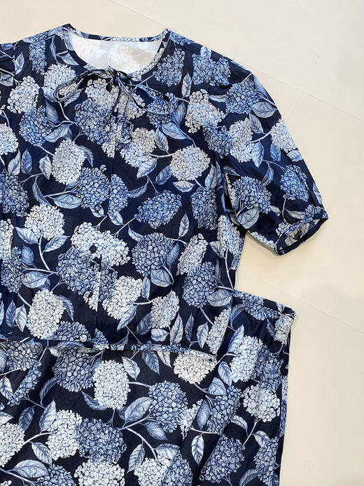 【高品质私服】【IC抗皱全棉印花布短袖花式上衣】绣球花印花，绽放艺术之美G1315-CC【无标出货 介意慎拍】 商品图12