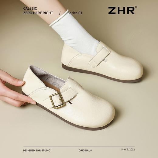 ZHR则则真皮勃肯鞋女2025春季一鞋两穿休闲女鞋超软轻便包头拖鞋 商品图3