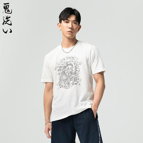 ONIARAI/鬼洗25春夏新品创世圣甲虫荷鲁斯之眼短袖T恤男 J850197