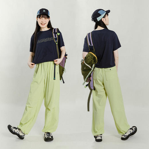 【出游季特惠】ACMEITEM爱棵米户外情侣休闲长裤耐磨可调节脚口宽松裤子男女GAG3020880C 商品图2