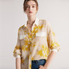 真丝衬衫女2025春夏新款100%双绉印花宽松廓形桑蚕丝上衣 商品缩略图0
