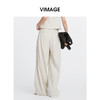 VIMAGE纬漫纪夏季新款时尚通勤干练垂坠高腰显瘦阔腿裤V2105719 商品缩略图4