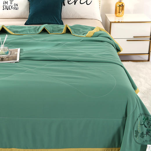 笙观相沐艾草驱蚊夏凉被 本草助眠 吸湿透气 细腻舒适 凉而不冰 商品图2