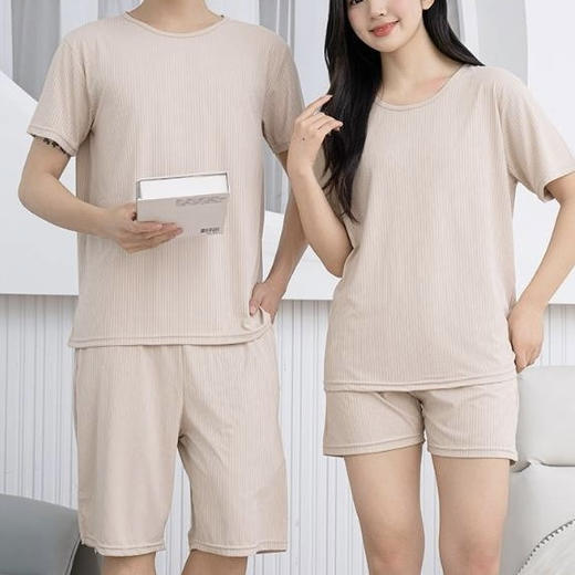 严选 | 朵彩 轻奢风速干家居套装 7A抗菌家居服 男女同款 商品图3