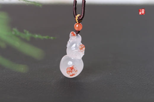 【福禄双全】南红冰飘葫芦吊坠，配精美挂绳 商品图3