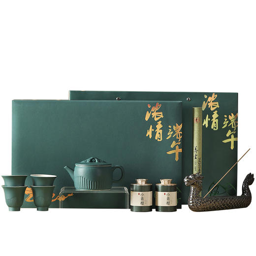 【端午创意茶具套装】送客户领导伴手礼 员工福利礼盒 茶叶茶壶艾草锤礼品 商品图4