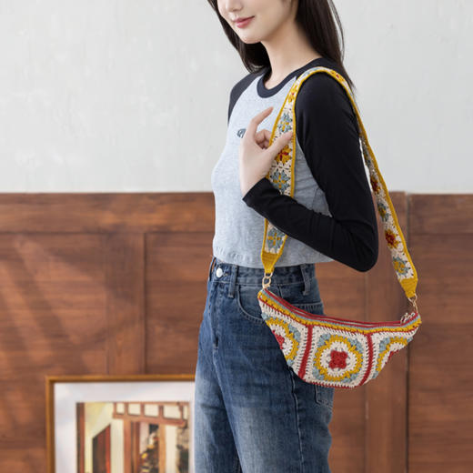 苏苏姐家锦黎拼花包手工DIY钩针毛线团蕾丝线编织自制材料包 商品图2