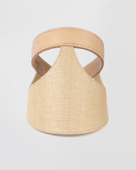 Blanc - Lia Visor Joined - Natural Peacan - 女装 - 帽子 - 自然色/浅棕色