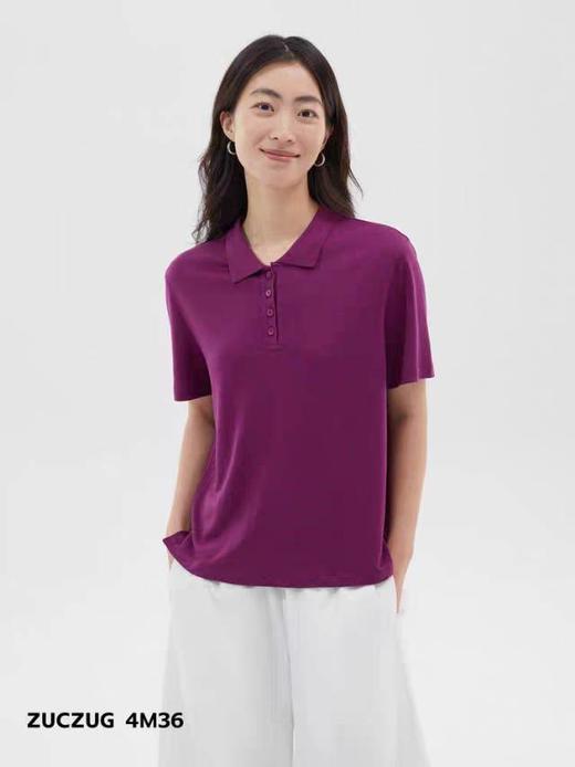 2楼素然进口天丝POLO领T恤吊牌价1050 商品图0