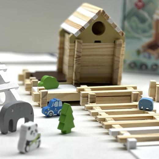 【小小建筑师】鲁班榫卯积木玩具 儿童益智拼插搭盖小房屋子diy手工 商品图2