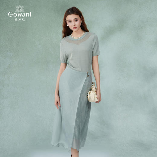 乔万尼假两件连衣裙新款简约气质高级感EM2E825 商品图1
