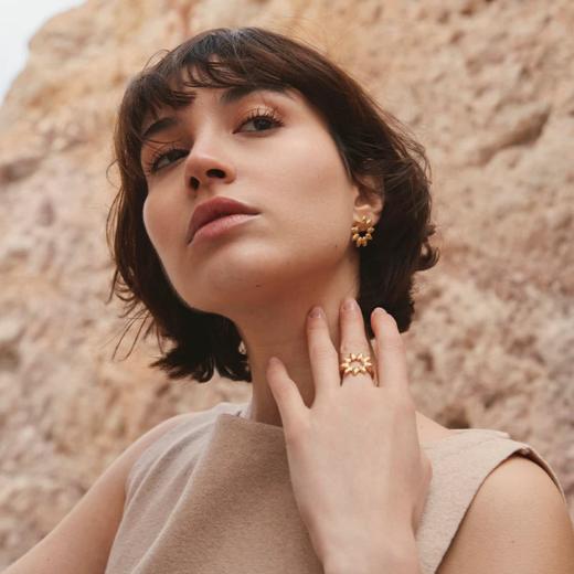 在途4周到｜Agapee-Hélia-向日葵 戒指［法国设计师］ 商品图3