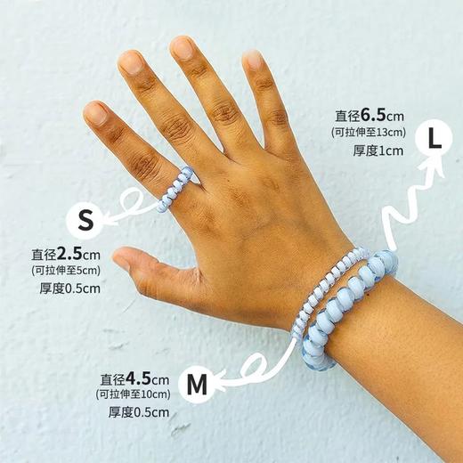 *美国TELETIES电话线M发圈高弹力电话绳泰莉TT圈发绳无痕不勒发女 商品图13