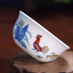 大明成化斗彩鸡缸杯 “当代督陶官”阳士琦大师监制 手握两亿捌，今年顶呱呱