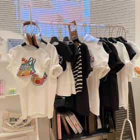 【🔥59.9元/3件起】一家四口❤️懒散猫纯棉A类亲子短袖UPF50+T恤男童女童亲子可穿吸汗透气柔软亲肤店