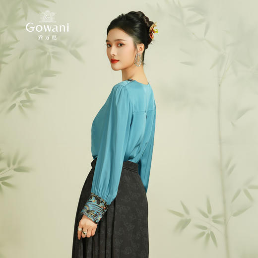 乔万尼真丝衬衫新中式古典设计感EM2C902 商品图4
