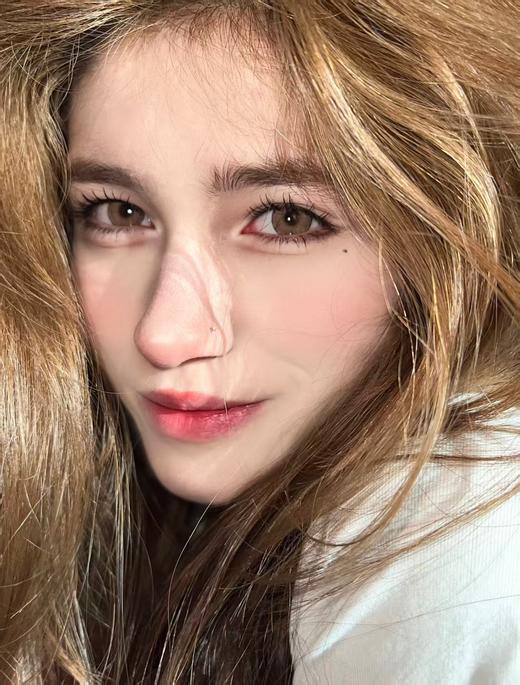 【中直径半年抛】LOVEIIKIRA-薄雾玫瑰 棕-14.2mm【半年抛 0-1000度 含有525/575】 商品图1