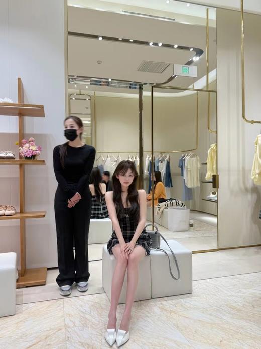 清仓捡漏LINCHAOZHANG私服定制系列【格格巫】  LL250091 格子抹胸连衣裙 商品图4