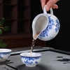 【复古淡雅❗️青花瓷功夫茶具套装】瓷质细腻，幽静雅致，精巧细腻，朴素大方的艺术，特色瓷盖碗功夫茶具套装陶瓷泡茶壶年会QQ 商品缩略图2