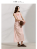 半圆/D24201065/浅粉假两件无袖连衣裙 商品缩略图0