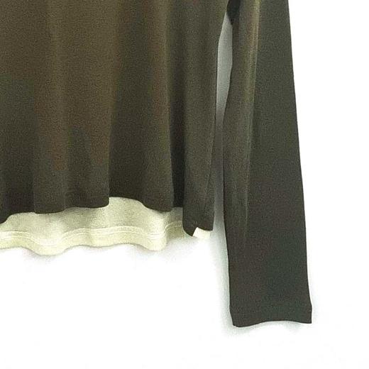 VIVIAN LIU薇薇安刘V2526301春女装新款时尚圆领拼色打底毛衫 商品图3