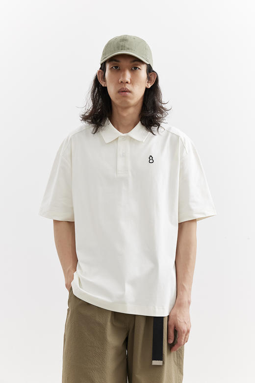 吃茶去chichaqu25凉感防晒速干短袖poloT恤户外运动宽松百搭 商品图0