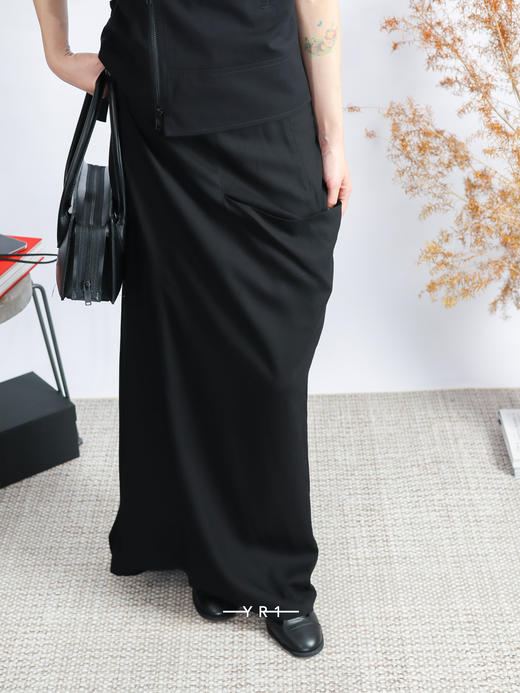 Y‘s | 不对称口袋左布裙 商品图0