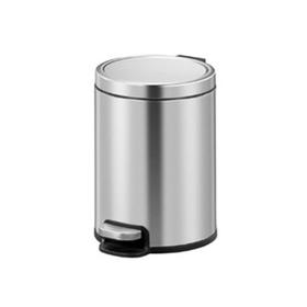 EKO心悦系列5L砂钢色脚踏桶9385MT