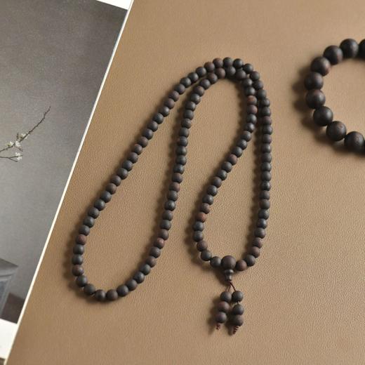 雀说 缅甸小叶降真香手串108颗手链沉香佛珠 商品图2