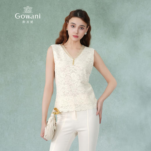 乔万尼背心女夏外穿新款蕾丝设计EM2C700 商品图1