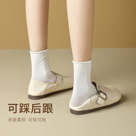 ZHR则则真皮勃肯鞋女2025春季一鞋两穿休闲女鞋超软轻便包头拖鞋 商品图2