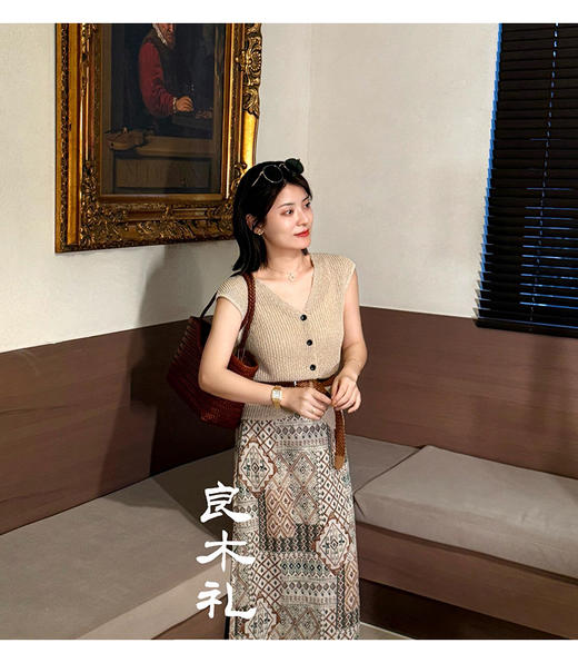 【部分现货】良木礼夏季天丝半身裙(865791) 商品图1