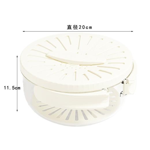 【多样屋专柜】多样屋厨房沥水篮收纳盒二合一白色家用 商品图7