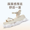 信诺真皮舒适平底凉鞋女款2025新款夏厚底踩屎感不累脚轻便妈妈鞋5L256-1 商品缩略图2