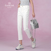 乔万尼夏季新品白色牛仔裤通勤显瘦裤子EM2F861 商品缩略图1
