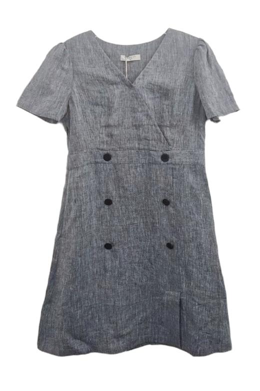 VIVIAN LIU薇薇安刘R2434110女装新款时尚V领短款短袖收腰连衣裙 商品图5