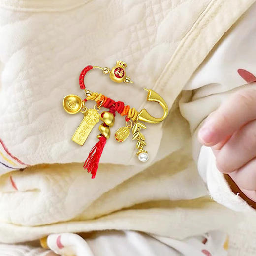 普陀山岁岁平安纳福胸针-舟 商品图3