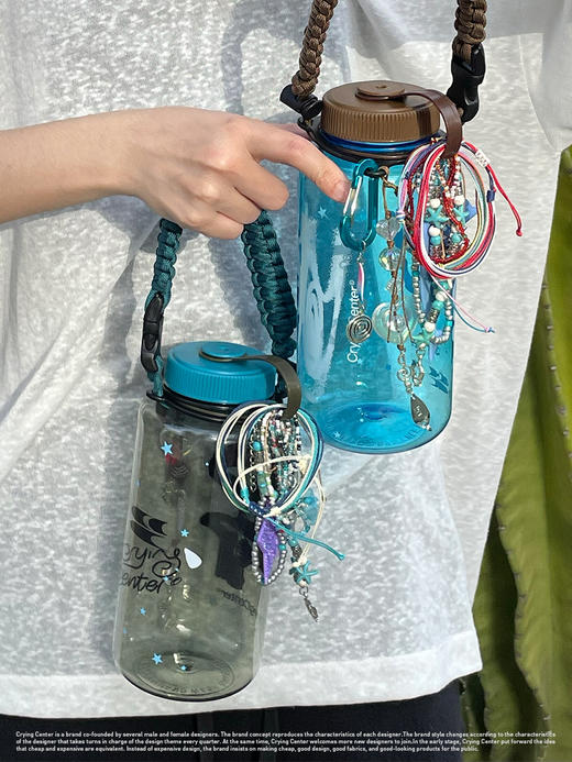 CryingCenter go挂件diy大容量运动水杯1000ml 哭喊中心 商品图3