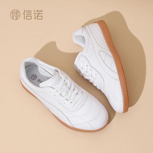 信诺真皮软底正宗太极鞋2025新款平底练功表演武术运动鞋轻便单鞋5C1655-9 商品图7