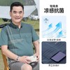 【YW】无忧购夏季凉感透气百搭珠地棉简约条纹休闲中老年爸爸POLO衫8803(截单后7天发货) 商品缩略图1